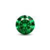 фианит искусственный swarovski зеленый круг 0,8